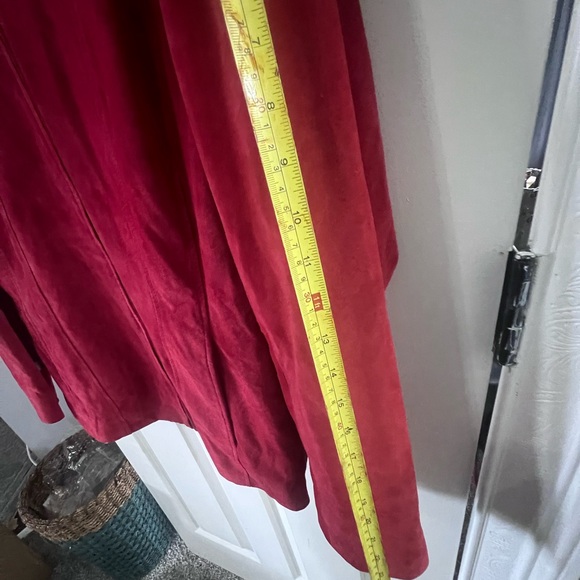 Preston & York Leather Jacket | Women's, Red, Genuine Leather, Sz XL - Picture 9 of 10